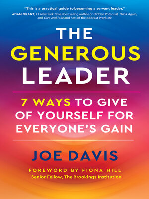 cover image of The Generous Leader
